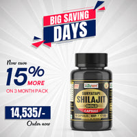 Vaidban Suryatapi Shilajit Gold - 100% Ayurvedic | for Strength, Stamina and Power thumbnail 2