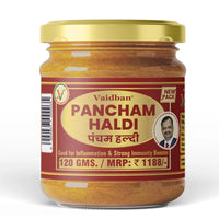 Vaidban Pancham Haldi – Premium Ayurvedic Turmeric Blend for Immunity, Full-body Detox & Joint Pain Relief thumbnail 1