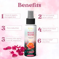 Vaidban Rose Water – Traditionally Distilled in Earthen Pots | Pure Facial & Body Mist | No Artificial Fragrance or Color | 100ml thumbnail 2