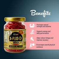 Vaidban X-Plus Gold DS Capsules – Double Strength Ayurvedic Formula for Stamina, Vitality & Men's Wellness thumbnail 2