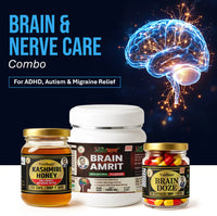 Vaidban Brain & Nerve Care Combo – For ADHD, Autism & Migraine Relief | Improves Memory, Nerve Strength & Focus thumbnail 1