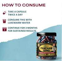 Vaidban Pancham Gond Capsules – Ayurvedic Support for Weight Management & Gut Health thumbnail 4