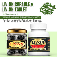 Vaidban LIV-XN Capsule & LIV-XN Tablet | Clinically Approved for Non-Alcoholic Fatty Liver Disease | Supports Liver Health | Detox & Rejuvenation | 60 Capsules & 60 Tablets thumbnail 1