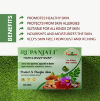 Rupanjali Hair & Body Soap – Herbal Care for Skin & Hair thumbnail 4