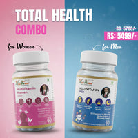 Vaidban Total Wellness Combo – Multivitamin for Men & Women (60 Tablets Each) thumbnail 1