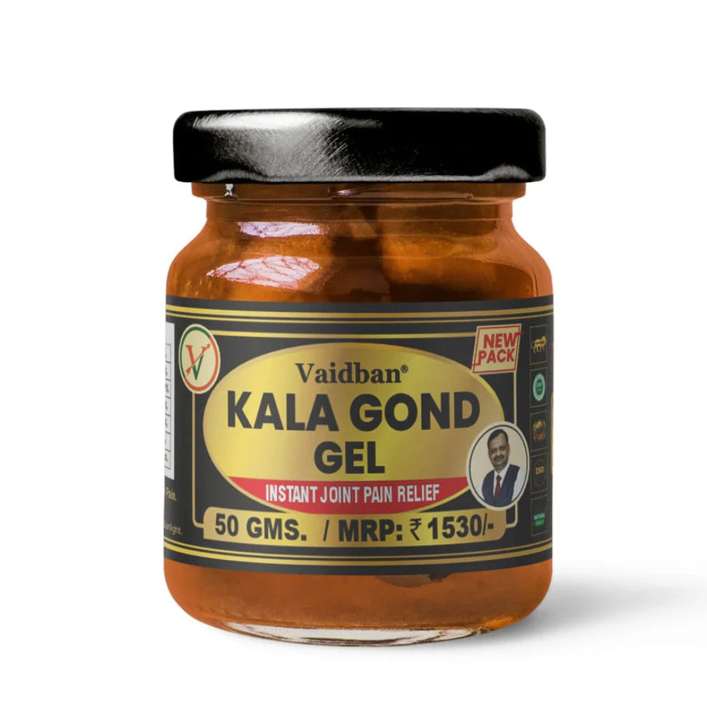 Vaidban Kala Gond Gel – Pain Relief Gel for Joint Pain, Knee Pain, Back & Shoulder Pain (50 gm)