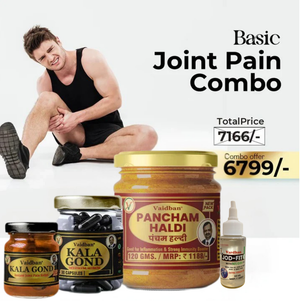 Vaidban Basic Joint Pain Relief Combo – Ayurvedic Pain Relief Treatment for Joint Pain, Knee Pain, Back & Shoulder Pain