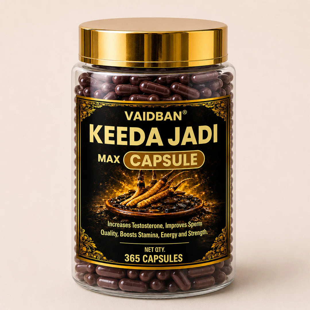Lazab Keeda Jadi Max Capsule – Premium Ayurvedic Formula for Stamina, Vitality & Men's Wellness