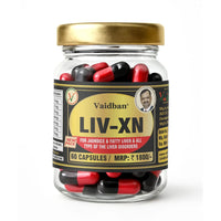 Vaidban LIV-XN Capsules - Reverses Fatty Liver, Supports Digestion & Promotes Liver Health (60 Capsules) thumbnail 1