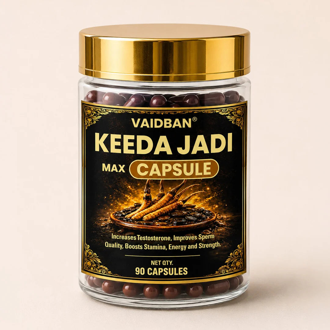 Lazab Keeda Jadi Max Capsule – Premium Ayurvedic Formula for Stamina, Vitality & Men's Wellness