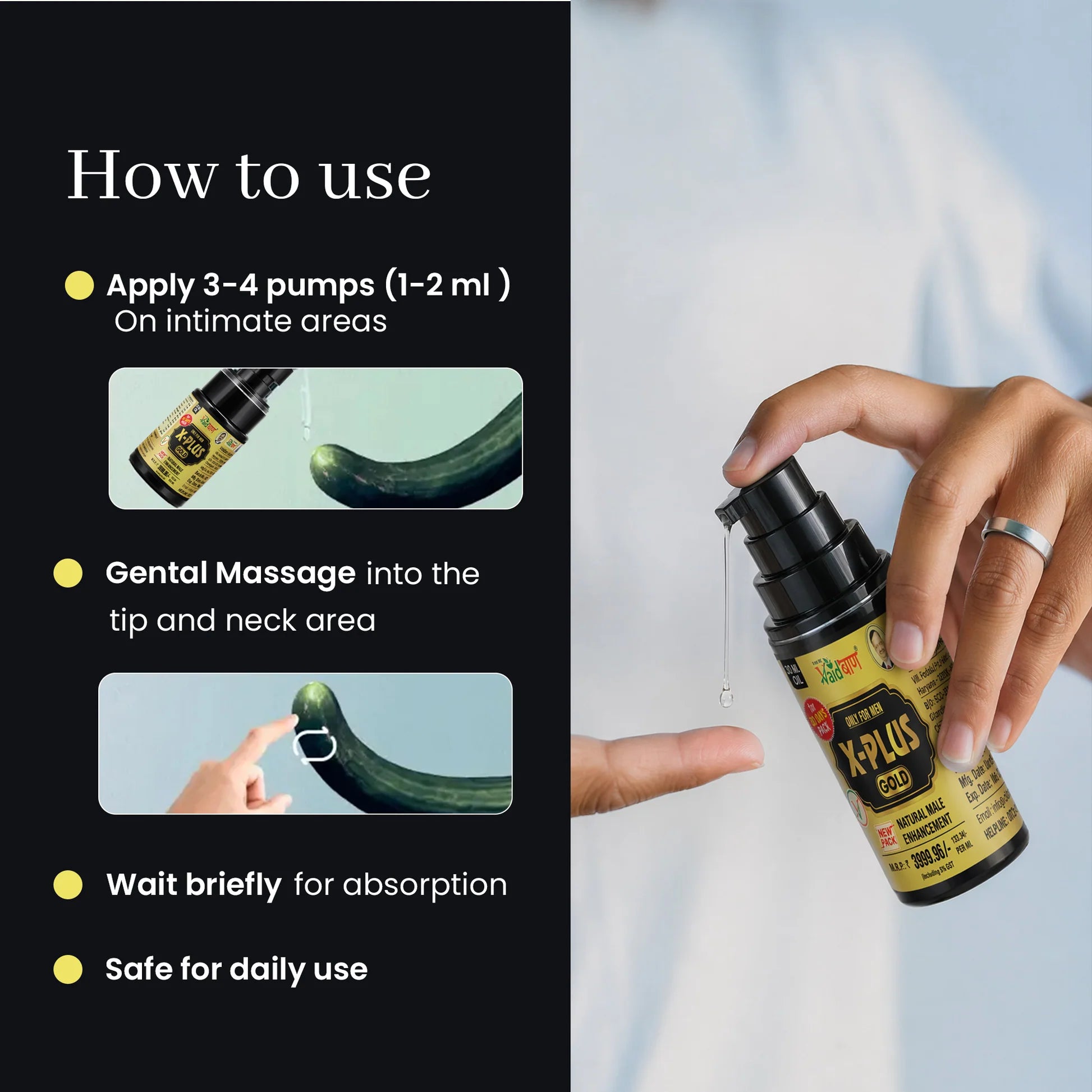 Vaidban X-Plus Gold DS Combo — Ayurvedic Male Vitality Combo