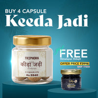 Triphora Keeda Jadi Capsule + Free Himalayan Shilajit + Free Creamy Mustard Honey – Ultimate Power Combo thumbnail 1