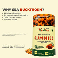 Vaidban Sea Buckthorn Gummies – 60 N | Sourced from Ladakh | No Artificial Sweetener thumbnail 2