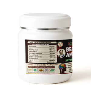 Vaidban Brain Amrit – 100% Natural Brain Power Supplement Powder (250g)