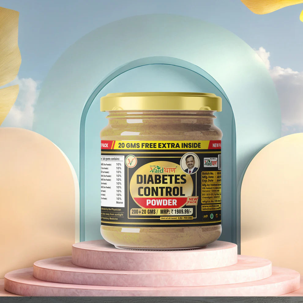 Vaidban Diabetes Control Powder - Ayurvedic Formula to Control Diabetes & Blood Sugar Levels