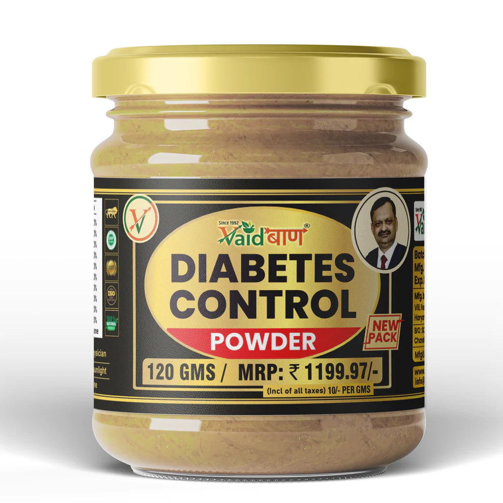 Vaidban Diabetes Control Powder - Ayurvedic Formula to Control Diabetes & Blood Sugar Levels