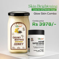 Vaidban Glow Skin Combo - Creamy Mustard Honey & Lazab Safed Haldi for Skin Brightening thumbnail 1