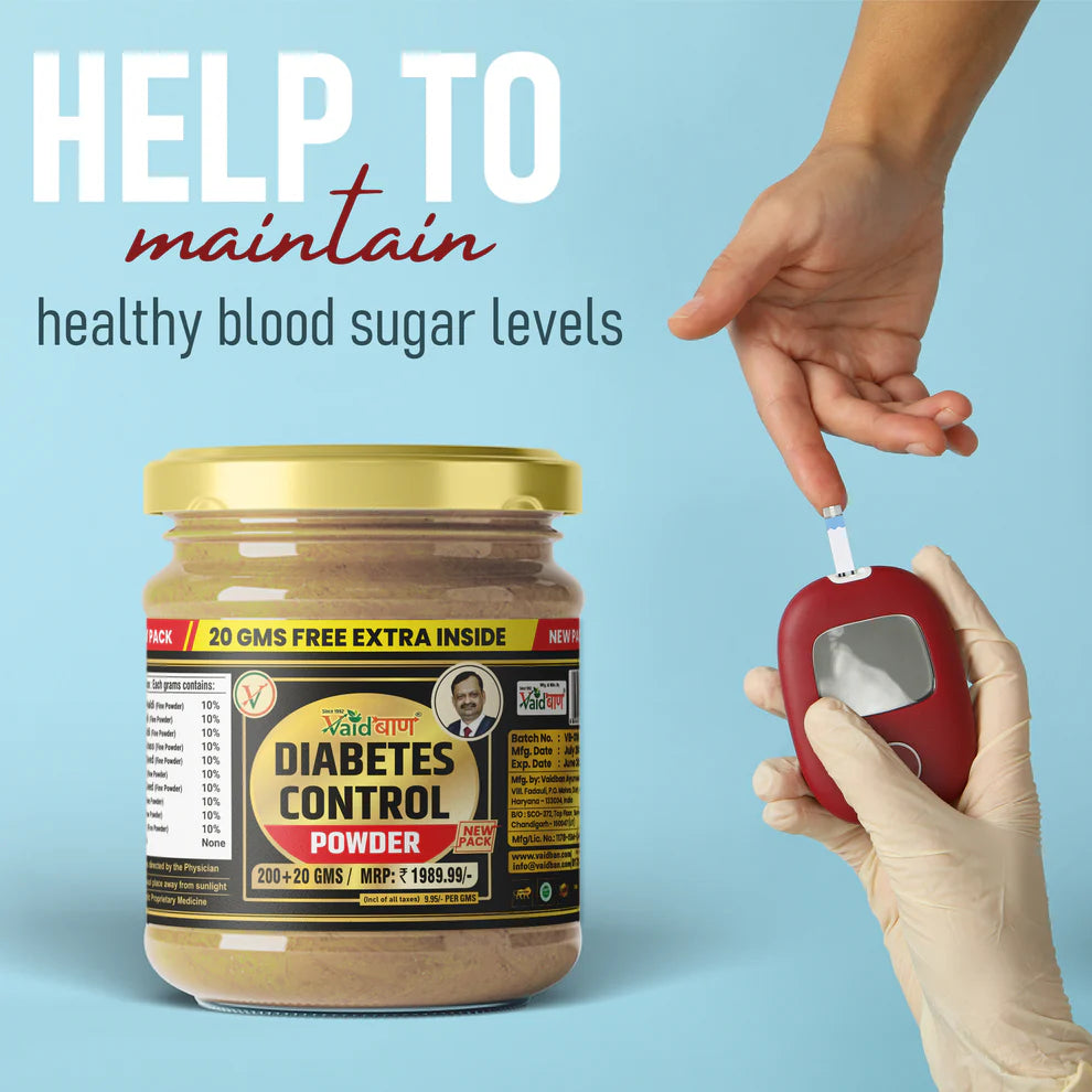 Vaidban Diabetes Control Powder - Ayurvedic Formula to Control Diabetes & Blood Sugar Levels