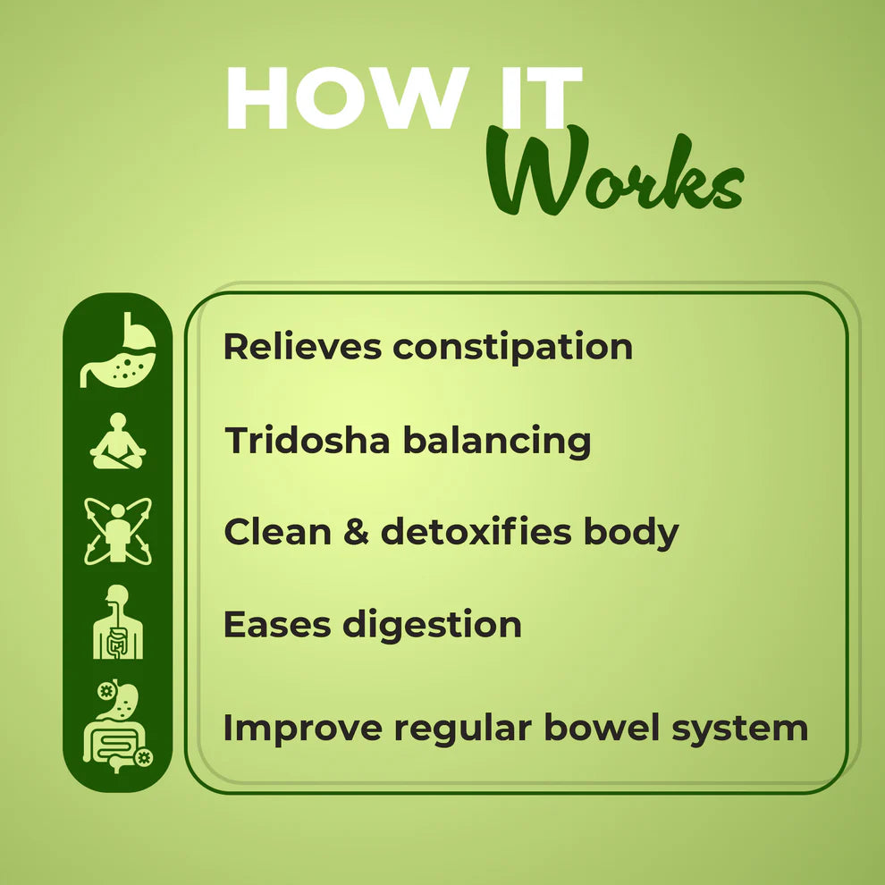 Vaidban Triphala Amrit – Fine Powder (Churna) of Harad, Baheda & Amla for Digestion, Detox & Gut Health