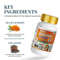 Vaidban Sea Buckthorn with Chia Seeds - Immunity & Energy Booster (60 Capsules) thumbnail 3