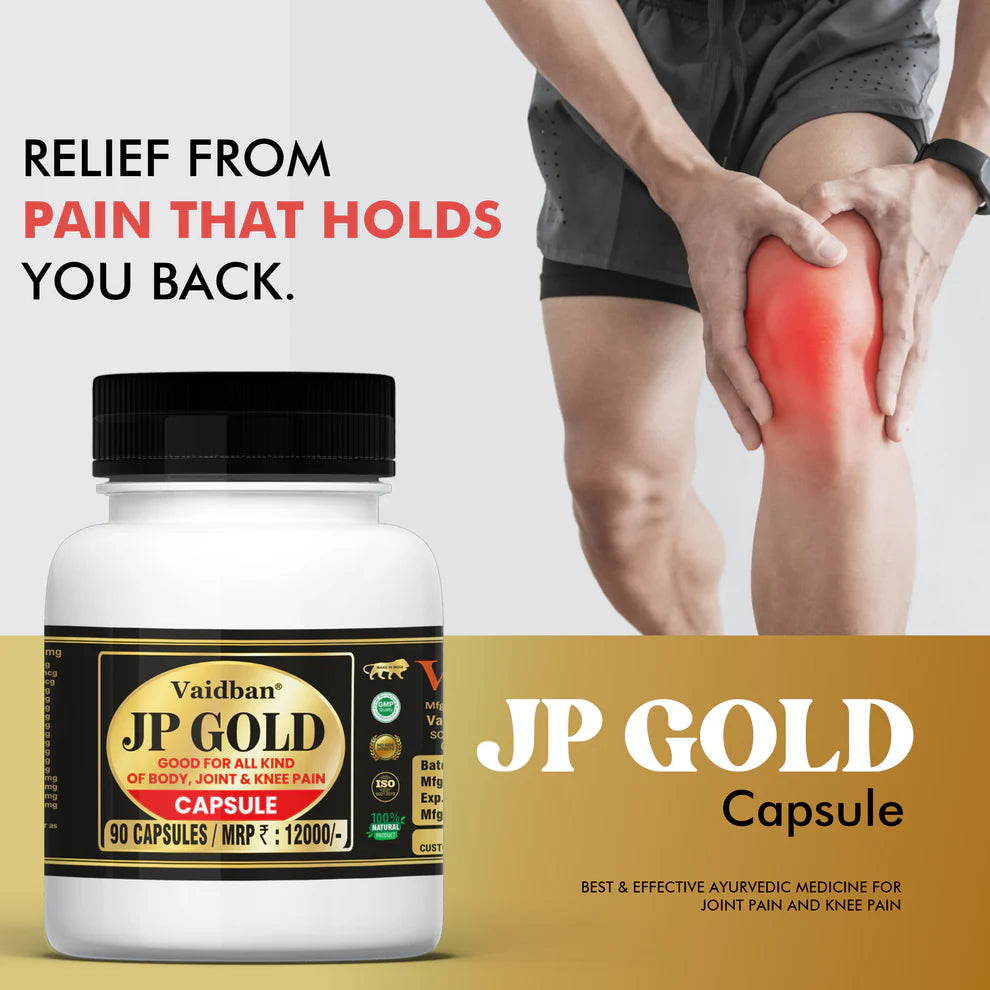 Vaidban JP Amrit Gold Capsule Best & Effective Ayurvedic Medicine for Joint Pain and Knee Pain