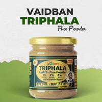 Vaidban Triphala Amrit – Fine Powder (Churna) of Harad, Baheda & Amla for Digestion, Detox & Gut Health thumbnail 2