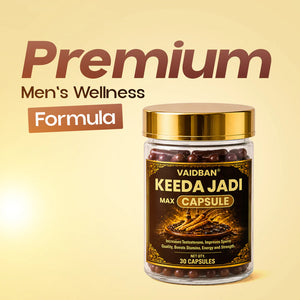 Lazab Keeda Jadi Max Capsule – Premium Ayurvedic Formula for Stamina, Vitality & Men's Wellness