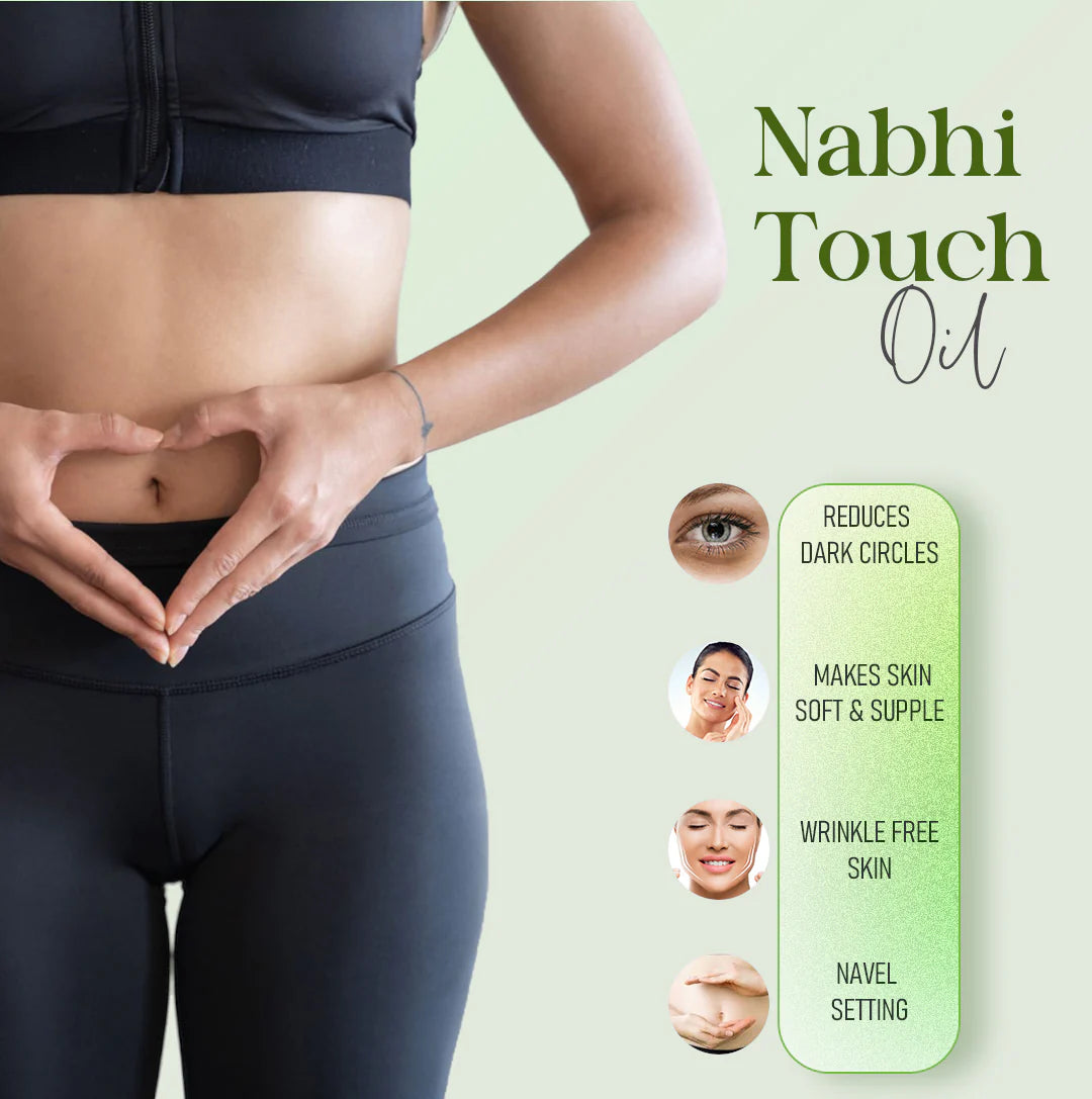 Vaidban Selvi Touch Nabhi Oil (10ml) – Ayurvedic Belly Button Oil for Skin Glow, Digestion and Relaxation