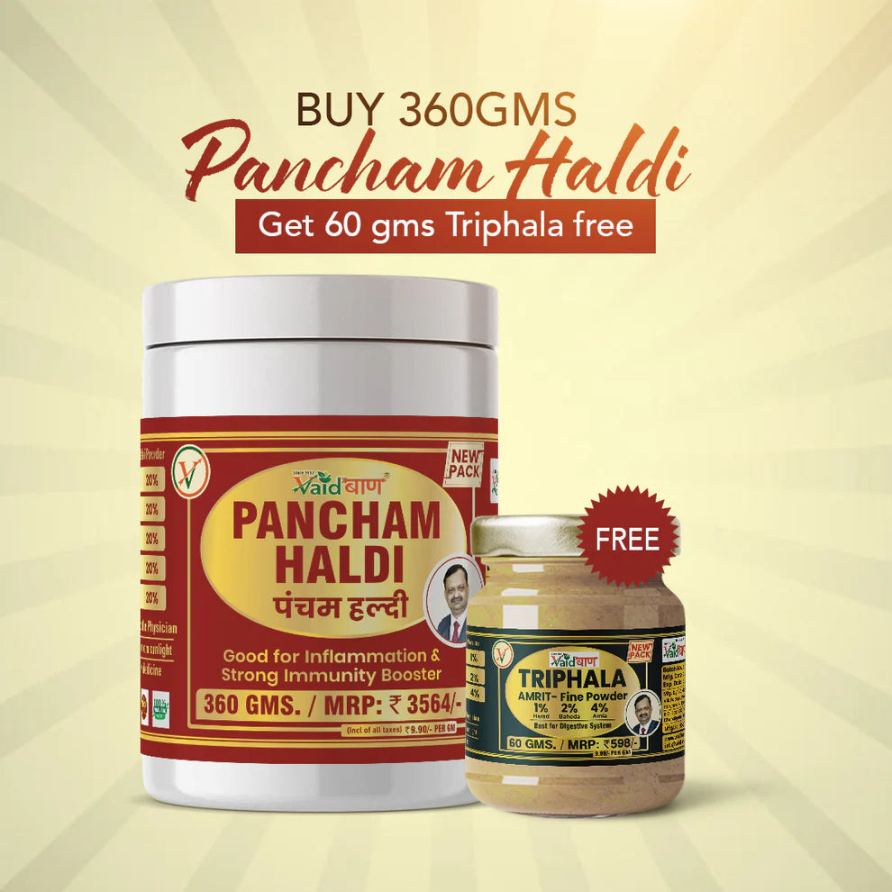 Vaidban Pancham Haldi – Premium Ayurvedic Turmeric Blend for Immunity, Full-body Detox & Joint Pain Relief