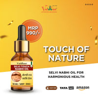 Vaidban Selvi Touch Nabhi Oil (10ml) – Ayurvedic Belly Button Oil for Skin Glow, Digestion and Relaxation thumbnail 1