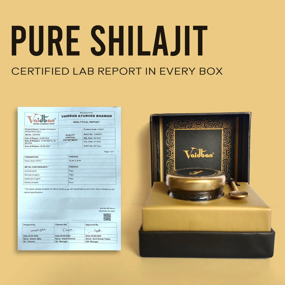 Vaidban Himalayan Shilajit Resin - 78% Fulvic Acid