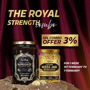 The Royal Strength Combo - XN-Prash-DS & Lazab Keeda Jadi | Premium Vitality Pack