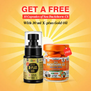 Vaidban X-Plus Gold Oil - Ayurvedic Massage Oil for Men's Stamina & Vitality