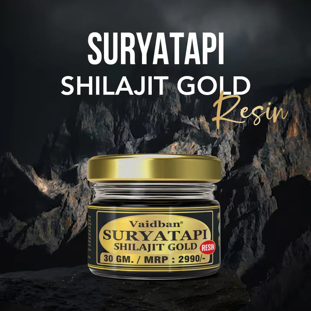 Vaidban Suryatapi Shilajit Gold Resin - 30 gm