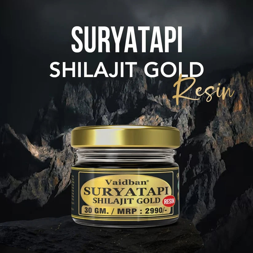 Vaidban Suryatapi Shilajit Gold Resin - 30 gm