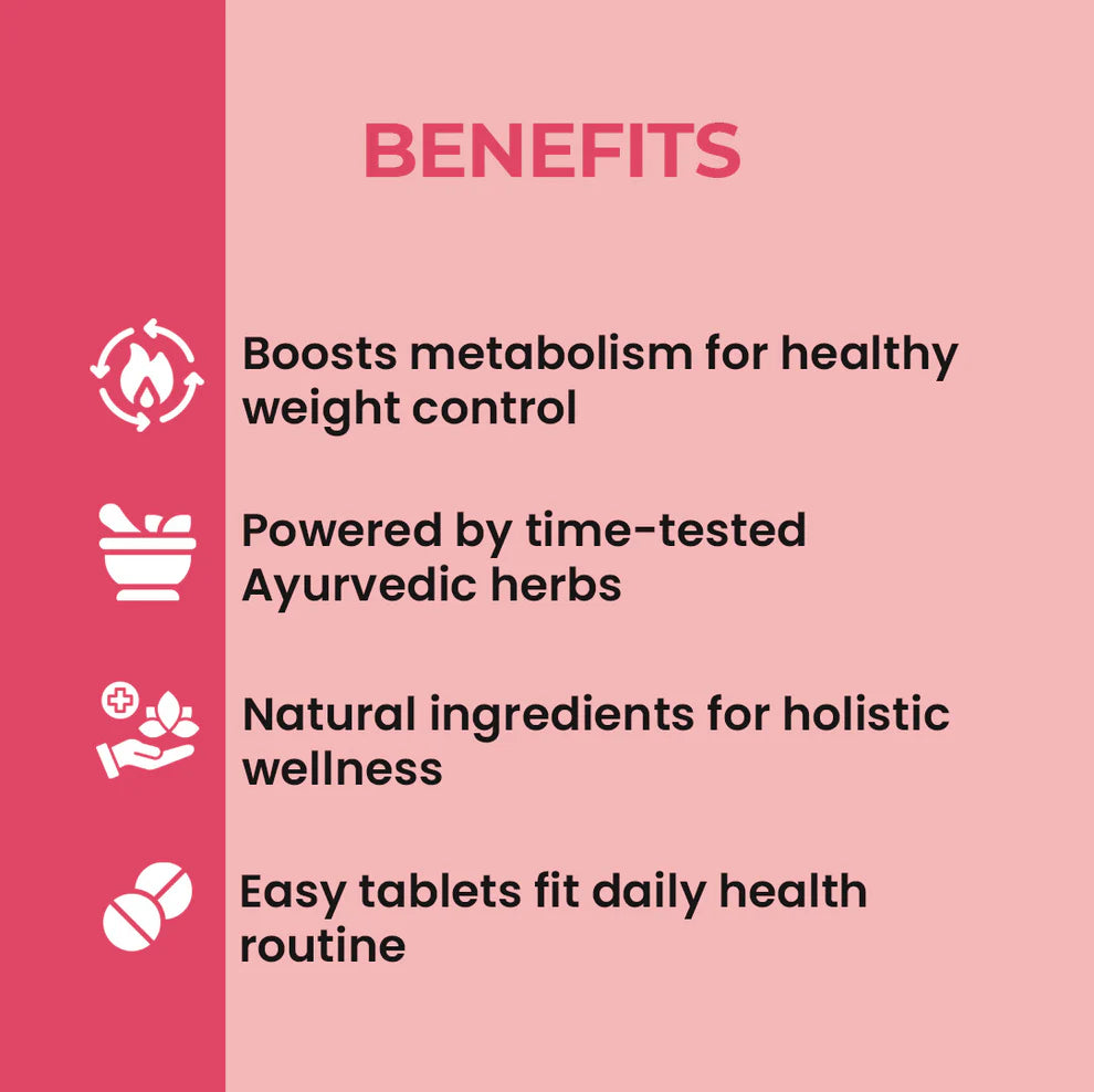 Vaidban Gulu Gulu Slim Tablets - Natural Weight Management & Gut Health Supplement