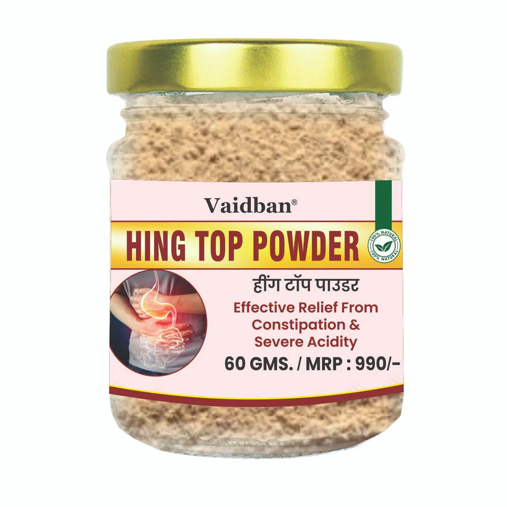Vaidban® HING TOP POWDER 60 Gms - Your Ayurvedic Solution for Digestive Wellness