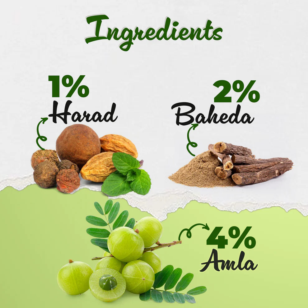 Vaidban Triphala Amrit – Fine Powder (Churna) of Harad, Baheda & Amla for Digestion, Detox & Gut Health