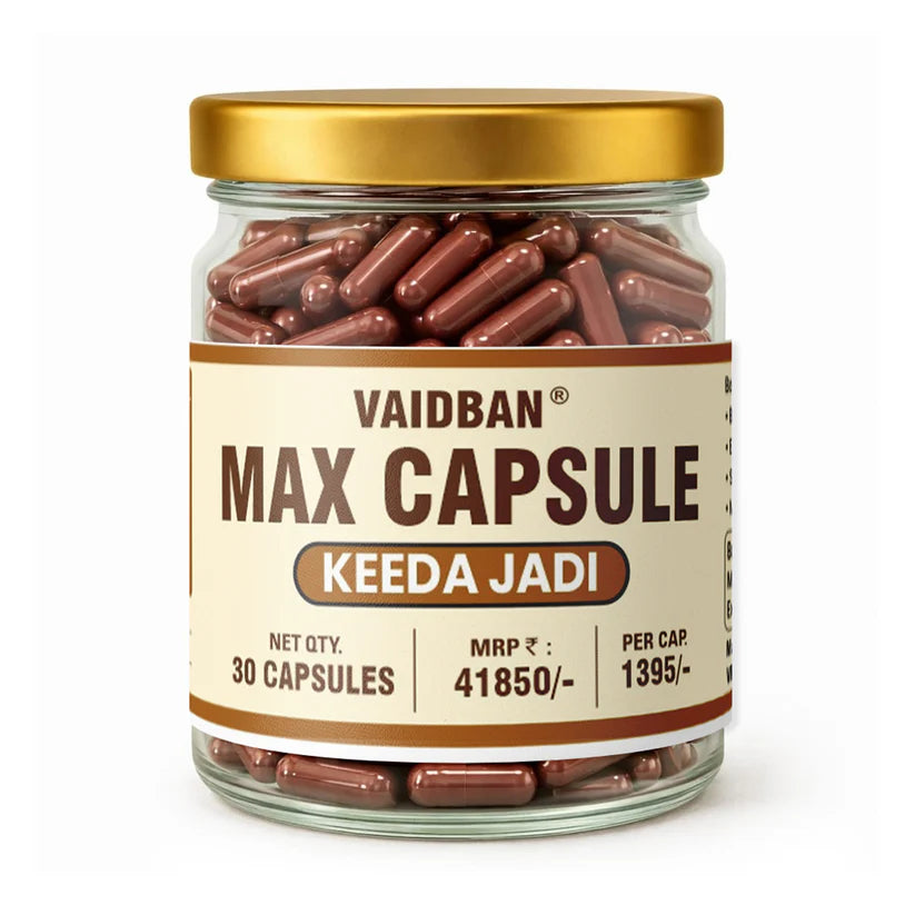 Lazab Keeda Jadi Max Capsule – Premium Ayurvedic Formula for Stamina, Vitality & Men's Wellness